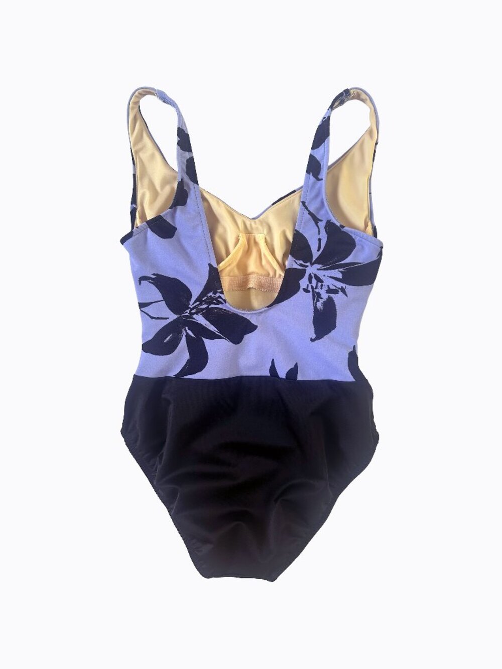 Vtg Miraclesuit One Piece Swimsuit 10 Underwire Compression Purple Floral Resort - Picture 2 of 8